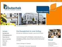 Tablet Screenshot of butschek-sanitaetshaus-bremen.de